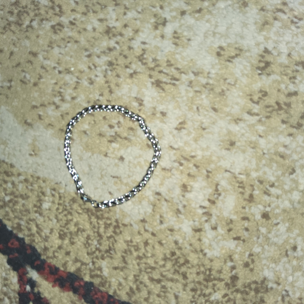 Silver Beaded Tennis Bracelet